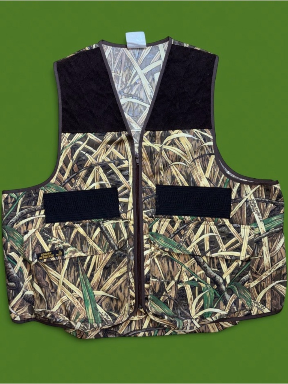 Realtree Camo Hunting Vest in Brown & Green